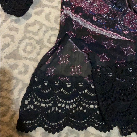 Crochet trim kimono - Picture 5 of 6